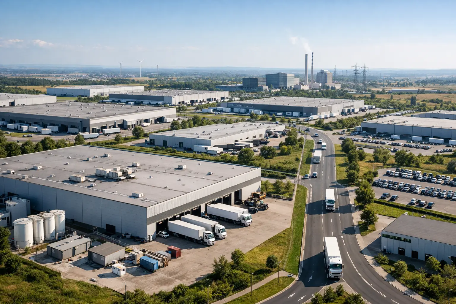 Parque industrial con infraestructura completa